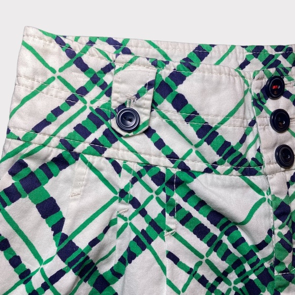 Anthropologie Womens hei hei Shorts Size 0 Multicolor Green White Geometric - Picture 4 of 16